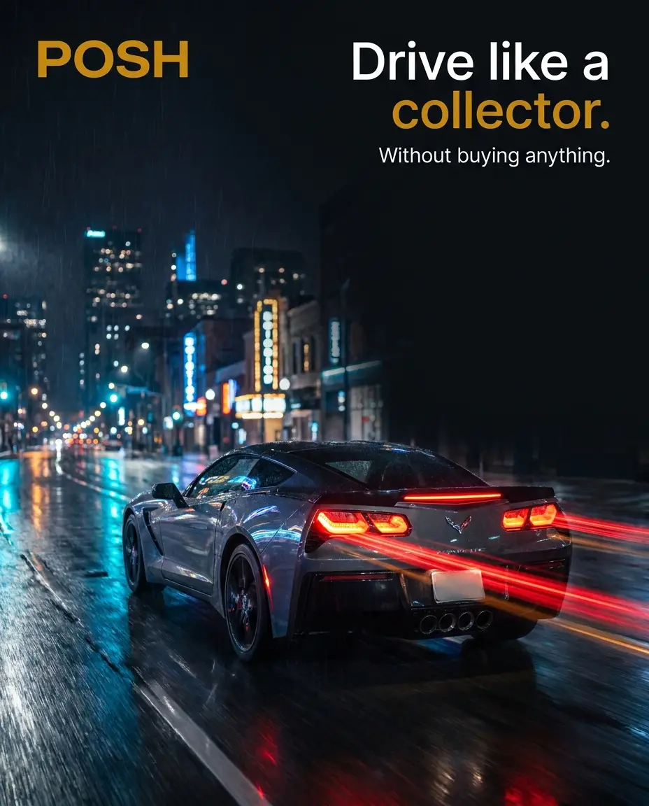 POSH ad — Drive like a collector.